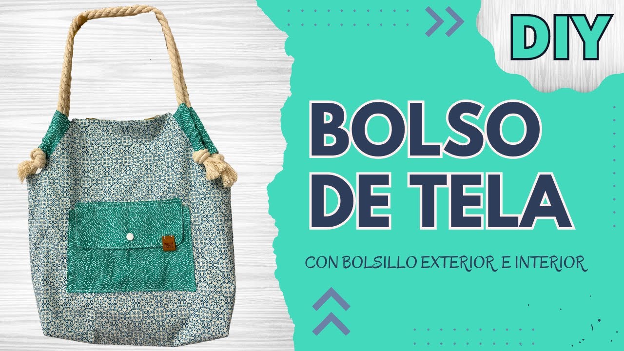 TE ENSEÑO A HACER EL PATRÓN! BOLSO CON BOLSILLOS PASO A PASO | Yuyis Creations