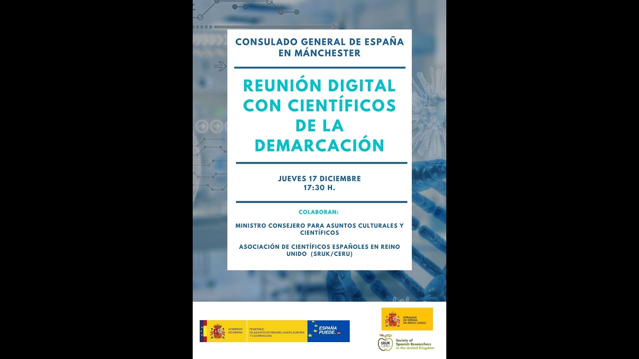 Reunión Digital Abierta con Científicos de la Demarcación #CGMánchester