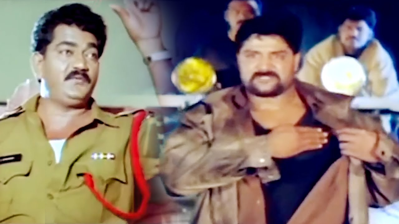 Real Star Sri Hari Mass Police Action Scene || Telugu Action Scenes ||  Telugu Videos