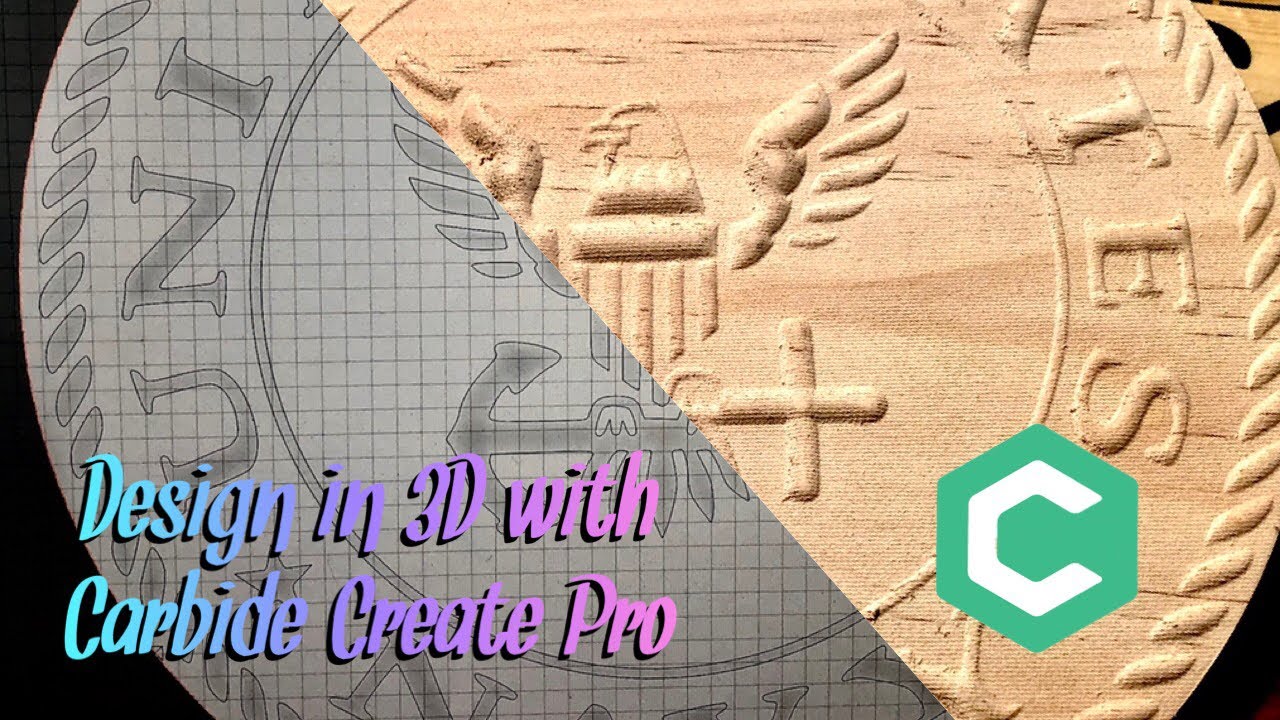 Design and Program This 3D US Navy Seal With Carbide Create Pro