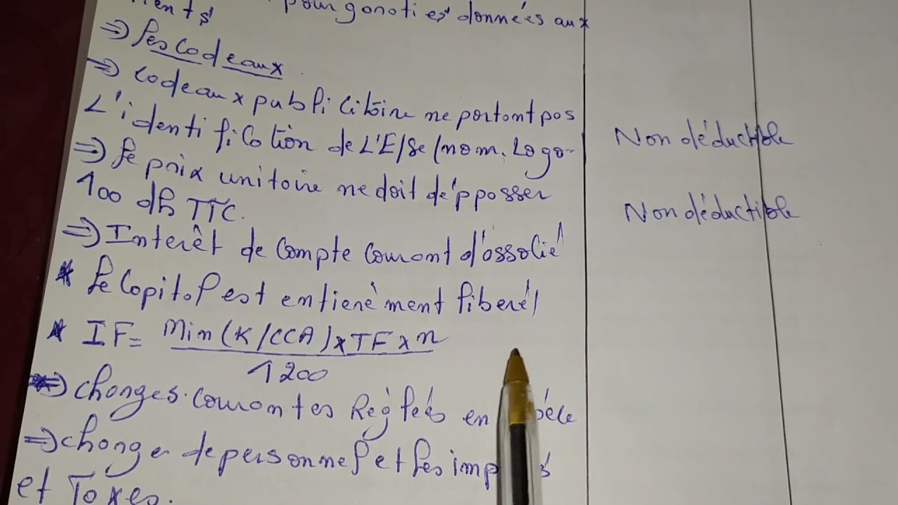 Impôt sur les societés / partie 2
