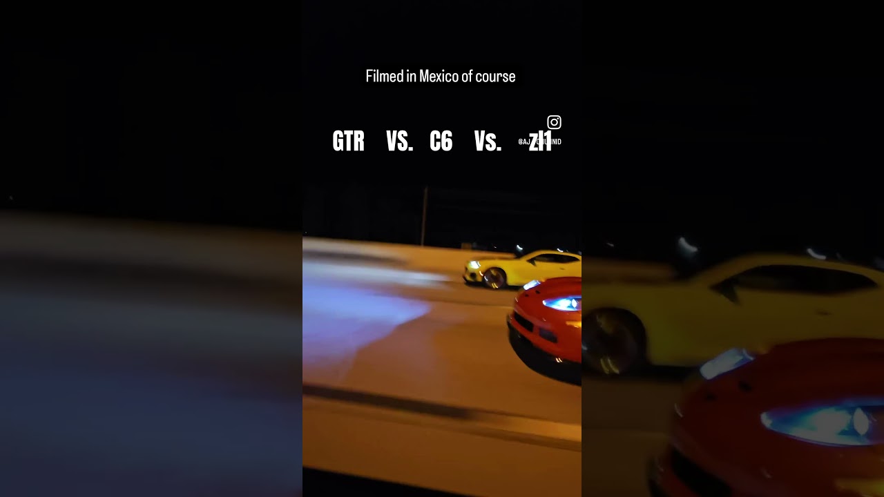 Corvette c6 vs the world 😆 #gtr #camaro #zr1 #zl1 #boosted #trending #cars #racing #explore #1320