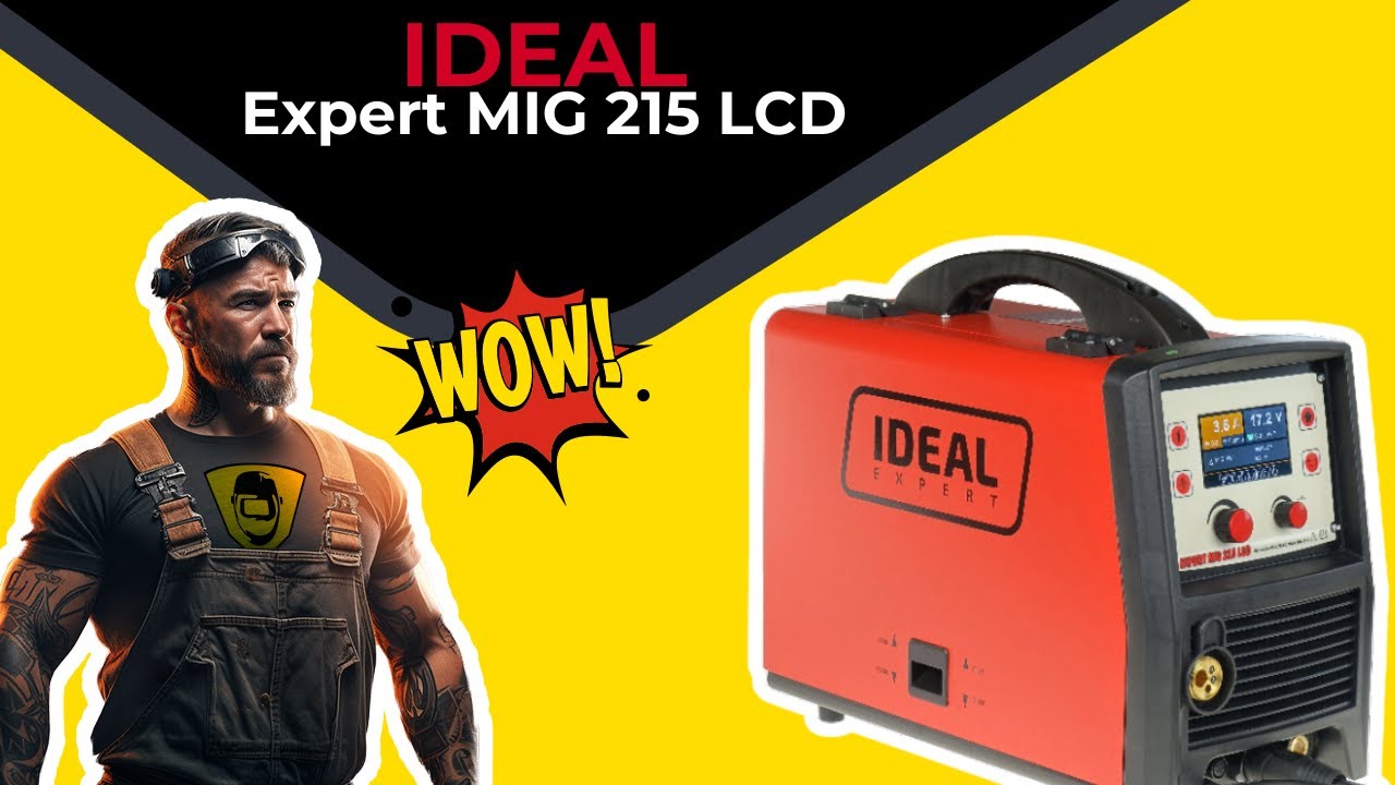 Spawarka Ideal Expert MIG 215 LCD - synergia, lutospawanie, omówienie, pokaz spawania