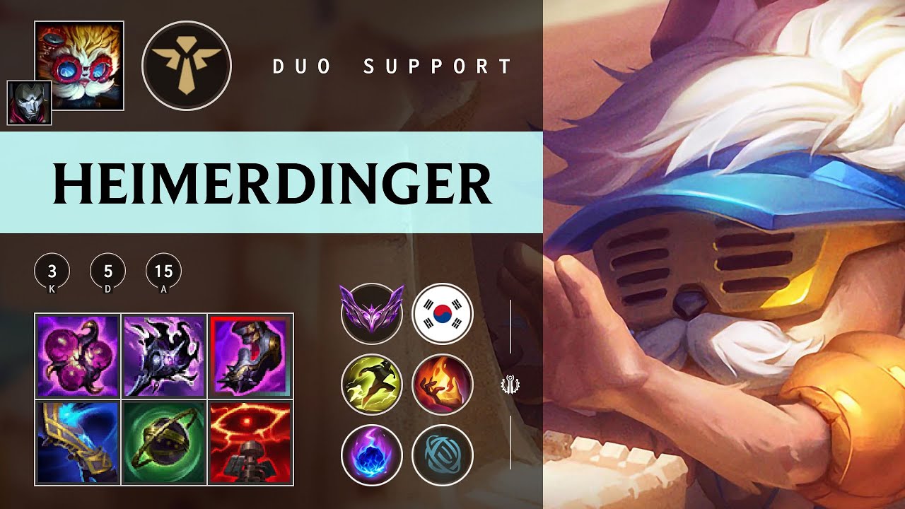 Heimerdinger Support vs Zilean - KR Master Patch 25.24