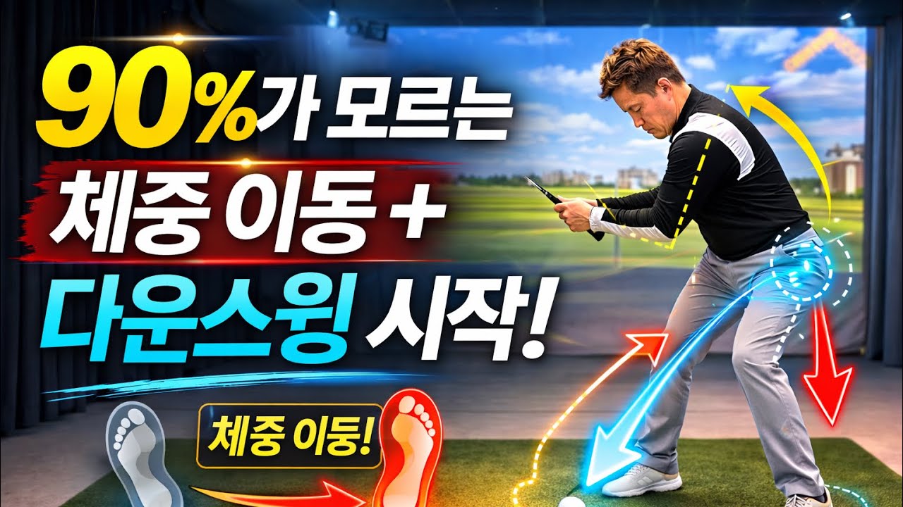 체중·골반·팔, 다운스윙의 올바른 순서