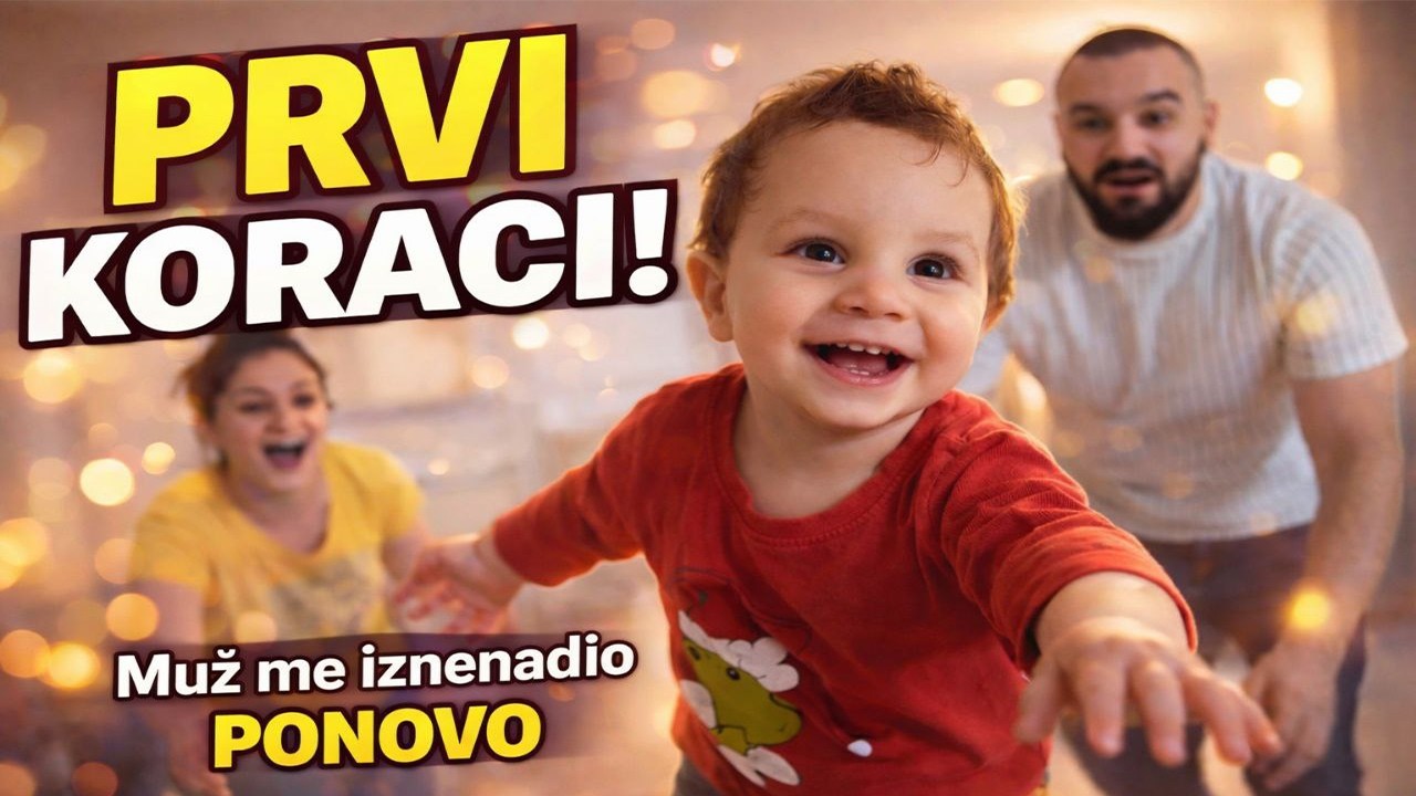 DANINOVI PRVI KORACI 👣︱MUŽ ME OPET IZNENADIO?︱Vlog