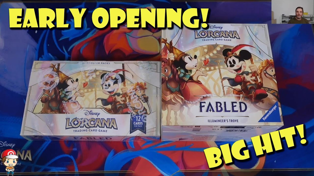 EARLY Fabled Disney Lorcana Booster Box Opening! HYPE New Set! I Got a BIG Hit (Disney Lorcana News)
