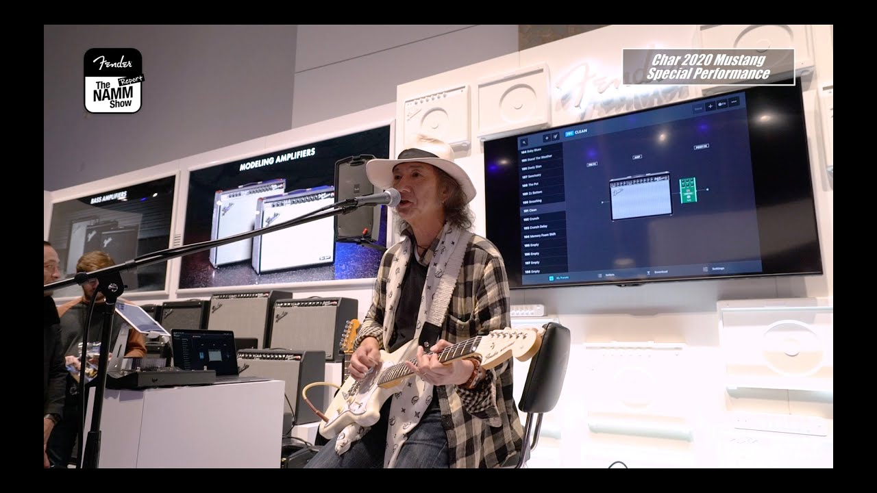 【Fender／NAMM2020】Charが自身のシグネチャー・モデル、Char 2020 Mustangを弾き倒す！【デジマート・マガジン特集】