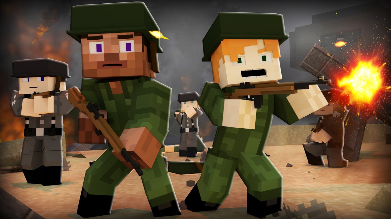 Operation D-Day - Alex and Steve Life (Minecraft Animation)