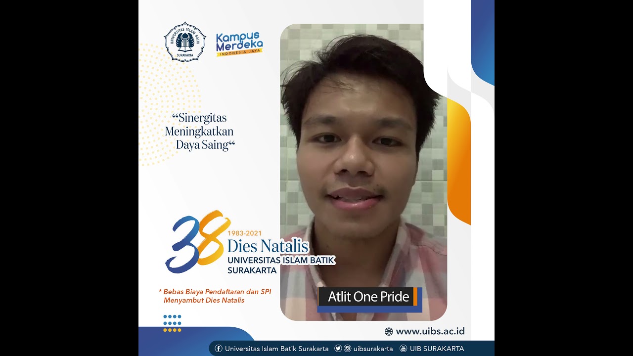 Ucapan Dies Natalis UIB Surakarta ke 38 dari Augie Fantinus