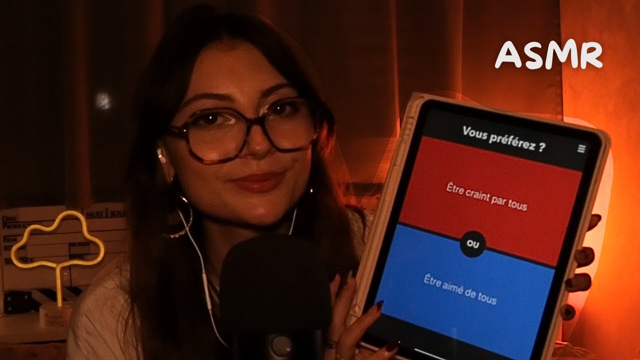 ASMR GAMEPLAY ☆ On joue à tu préfères (chuchotements)