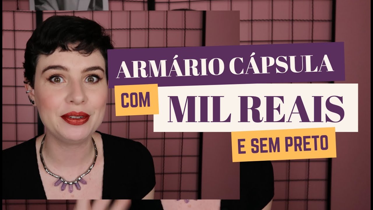 ARMÁRIO CAPSULA EM FAST FASHION SEM PRETO
