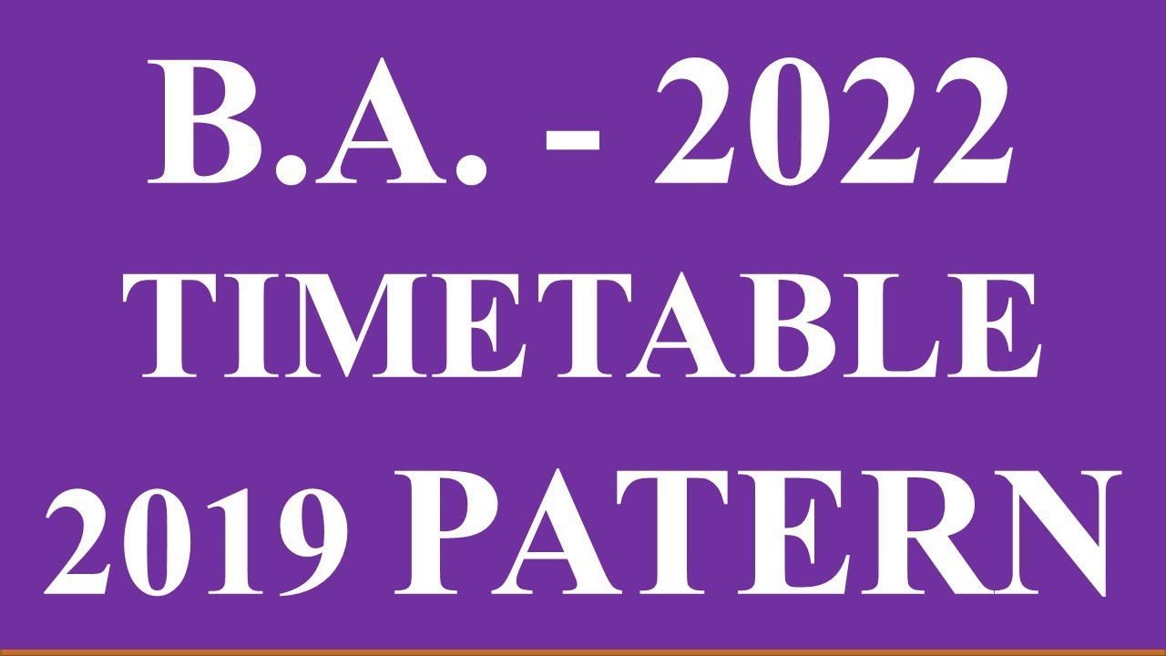 BA 2019 CREDIT PATTERN TIMETABLE || SPPU 2022 ONLINE EXAM ||