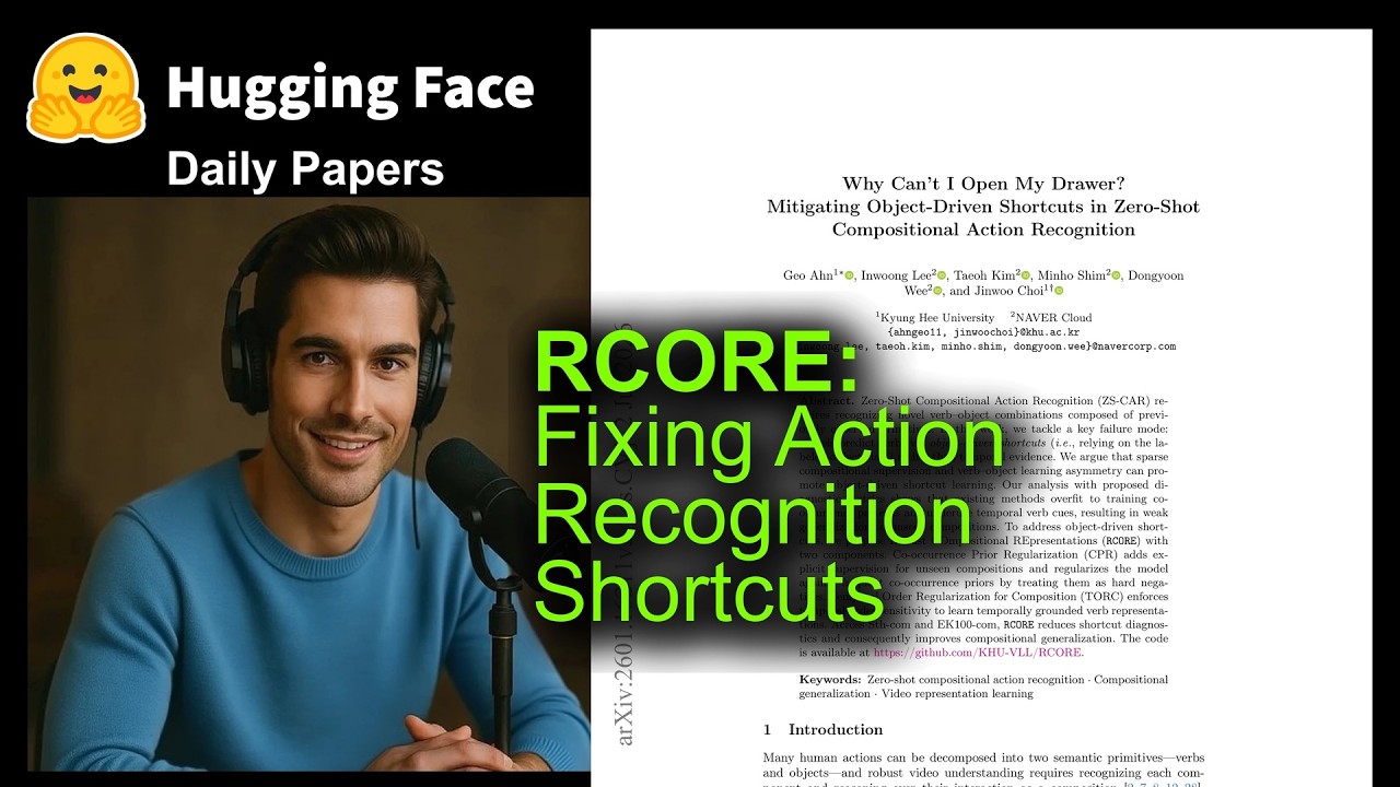 RCORE: Fixing Action Recognition Shortcuts