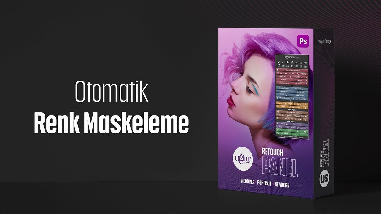 Otomatik Renk Maskeleme Butonu | © Uğur Sezer Photoshop Panel