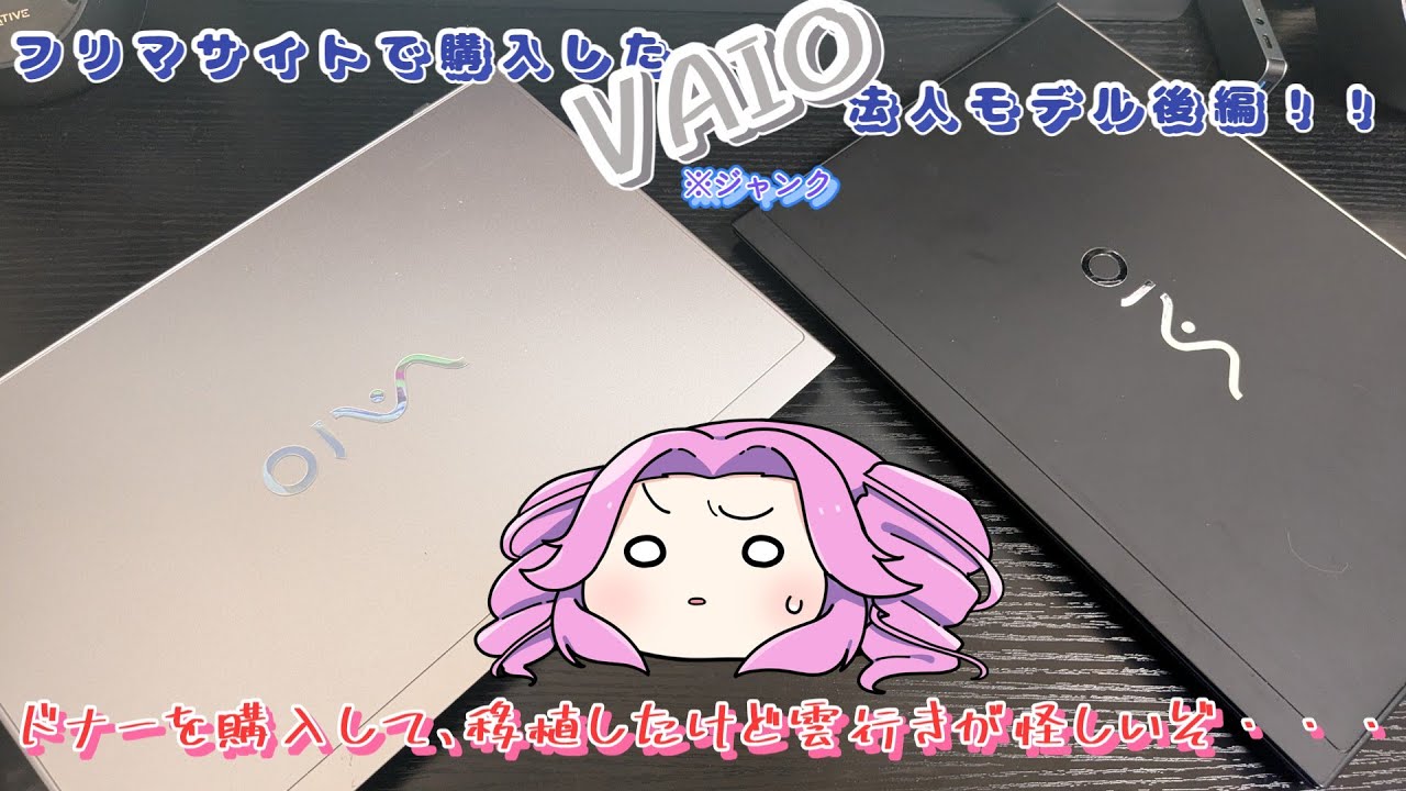 【ジャンク】VAIO SX12の法人モデルを何とか動かしたいので同じくフリマサイトでドナーを購入したが・・・？の回【メルカリ】【VAIO】