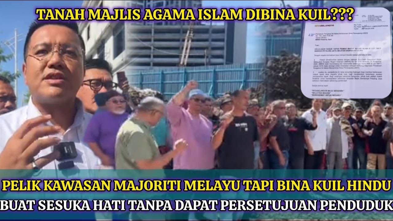 PENDUDUK TAMAN DATO HARUN BANTAH PEMBINAAN KUIL, MOHON PINDAH KE TAPAK LAIN