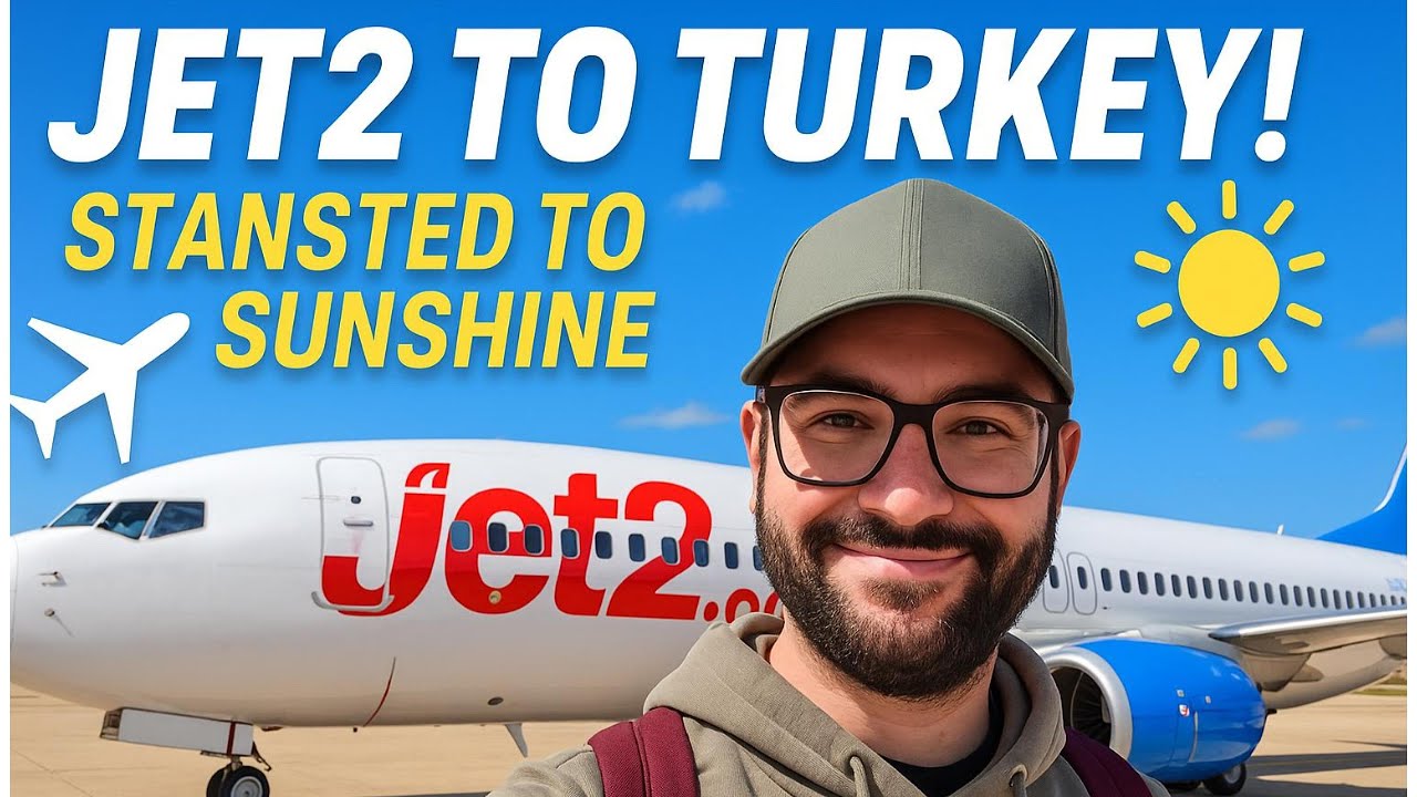 Jet2 to Turkey | Stansted Airport Lounge | Flight & Baggage Chaos!| Travel Day Vlog