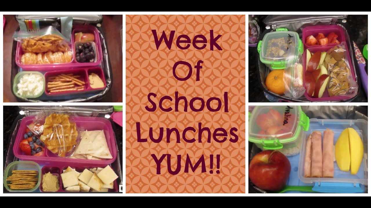 Week 3 of School Lunches + What she Didn't eat!