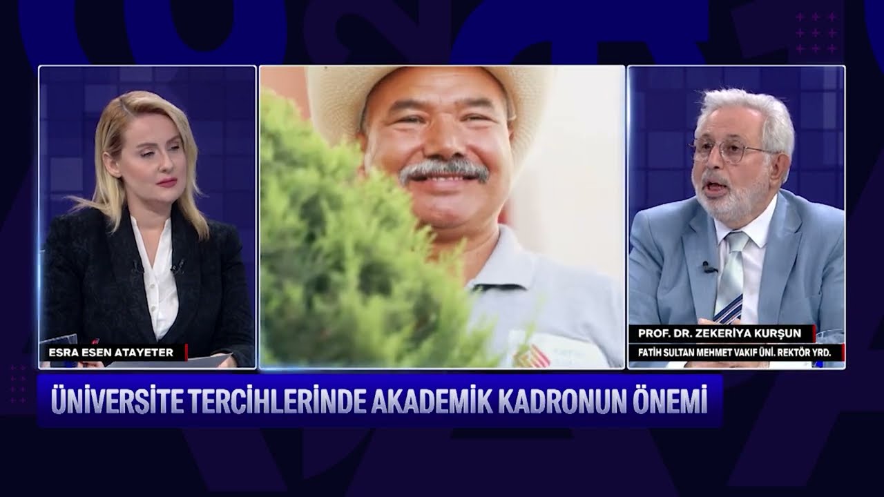 Rektör Yardımcımız Prof. Dr. Zekeriya Kurşun, TVNET Tercih Rehberi Programında