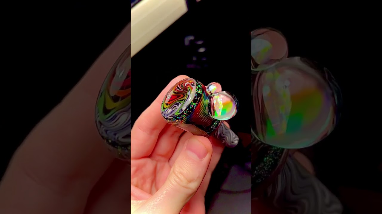 I just love making decked out heady bowls! #art #glassartist #glass