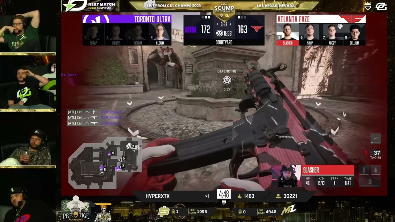 Scump Reacts to Toronto Ultra sending FaZe to LOSERS Bracket at COD Champs!🔥 *MAP 4*