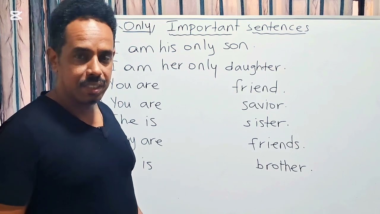 ኣጠቓቕማ ናይ ''only'' - part one