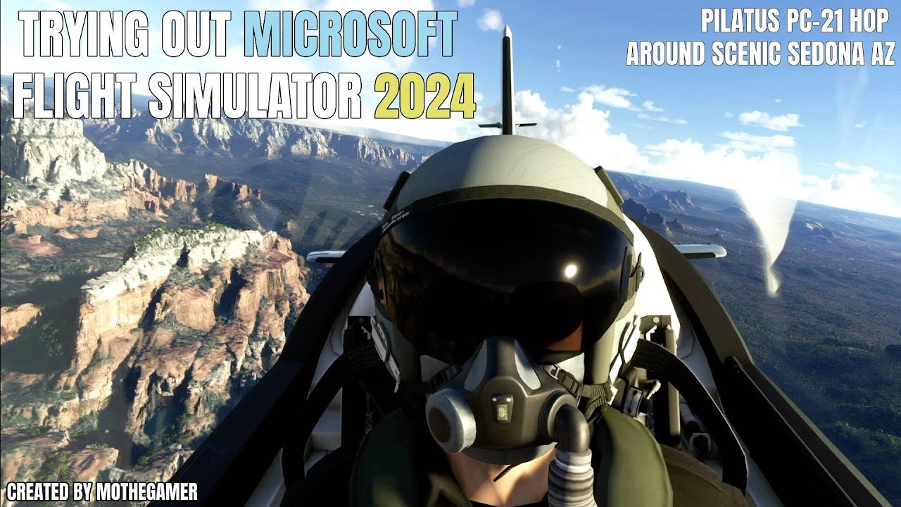 Trying Out Microsoft Flight Simulator 2024 | Pilatus PC-21 Hop Around Scenic Sedona AZ