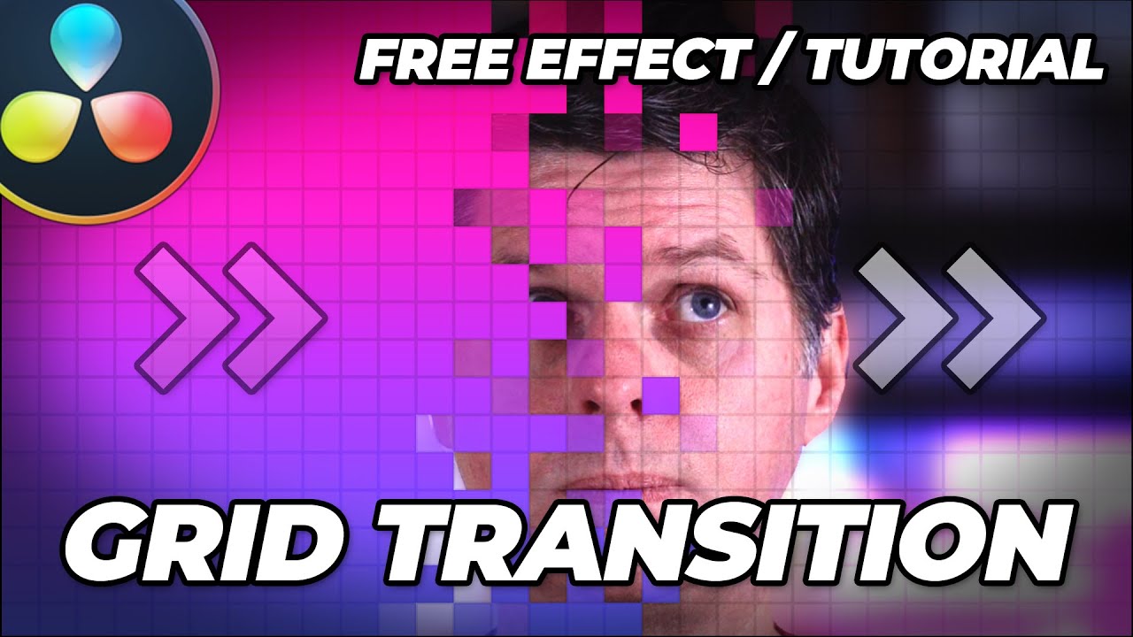 FANTASTIC GRid/BLock Transition & Effect / Davinci Resolve Tutorial 17 / Fusion