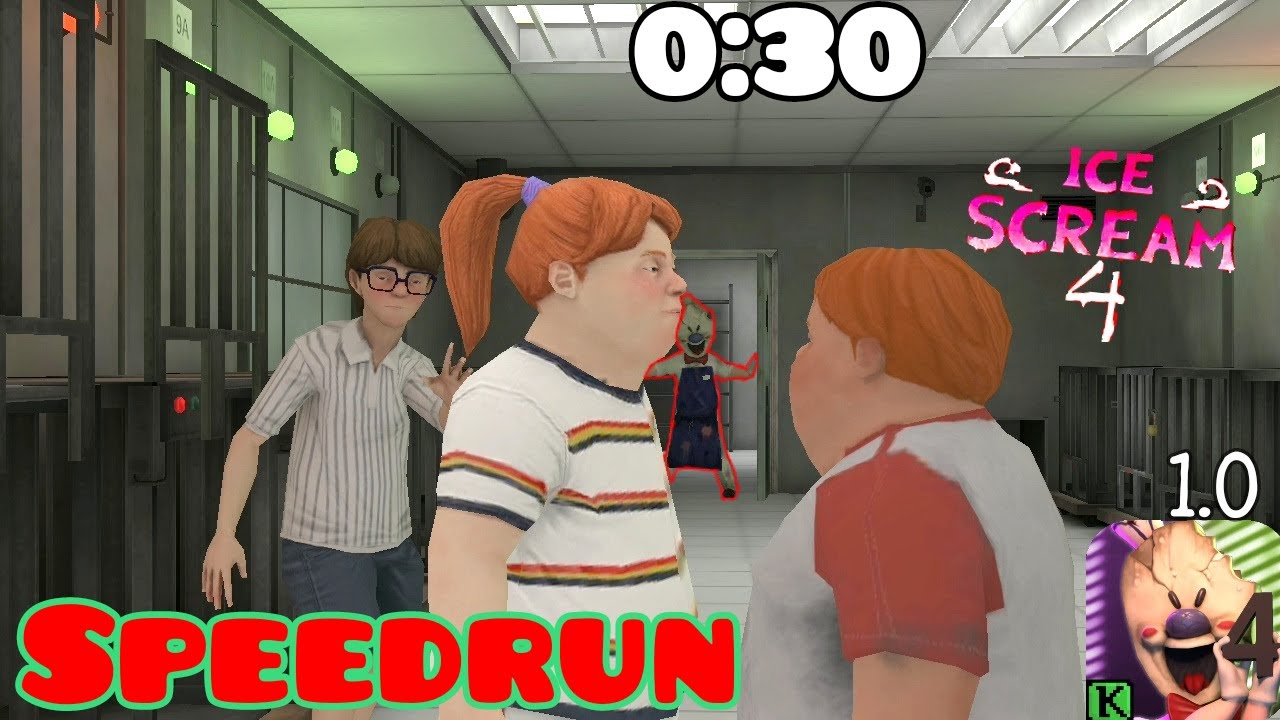 Ice scream 4 - Speedrun (0:30), ghost mode