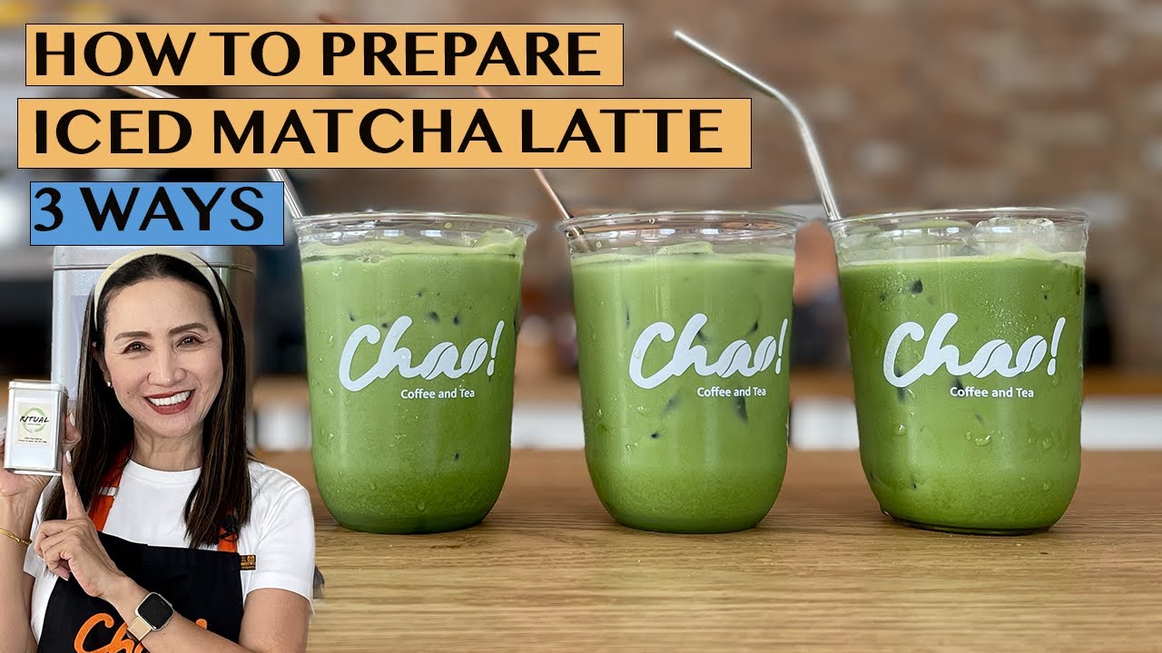 CHECK OUT 3 WAYS TO PREPARE ICED MATCHA GREEN TEA LATTE - Inspired by a visit to #starbucks