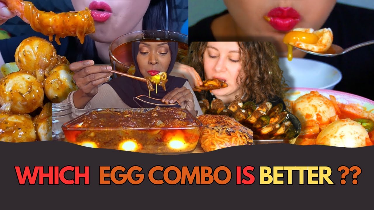 🥚🍴🔥Boiled Egg Combo Showdown: Who Does It Better? | MUKBANG COMPILATION | BIG BITES 🔥🔥😋