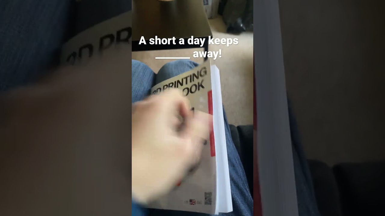 A short a day keeps what away? Page flipping #asmrshorts #pageflipping