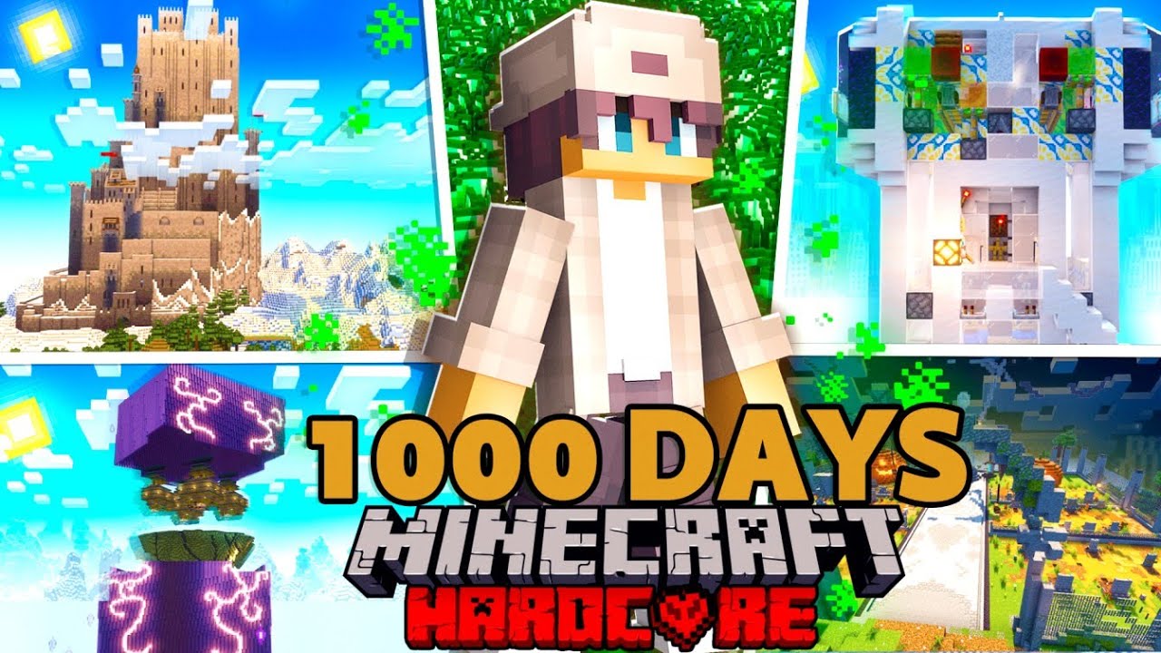 (الفلم الكامل) قضيت 1000 يوم في ماين كرافت هاردكور