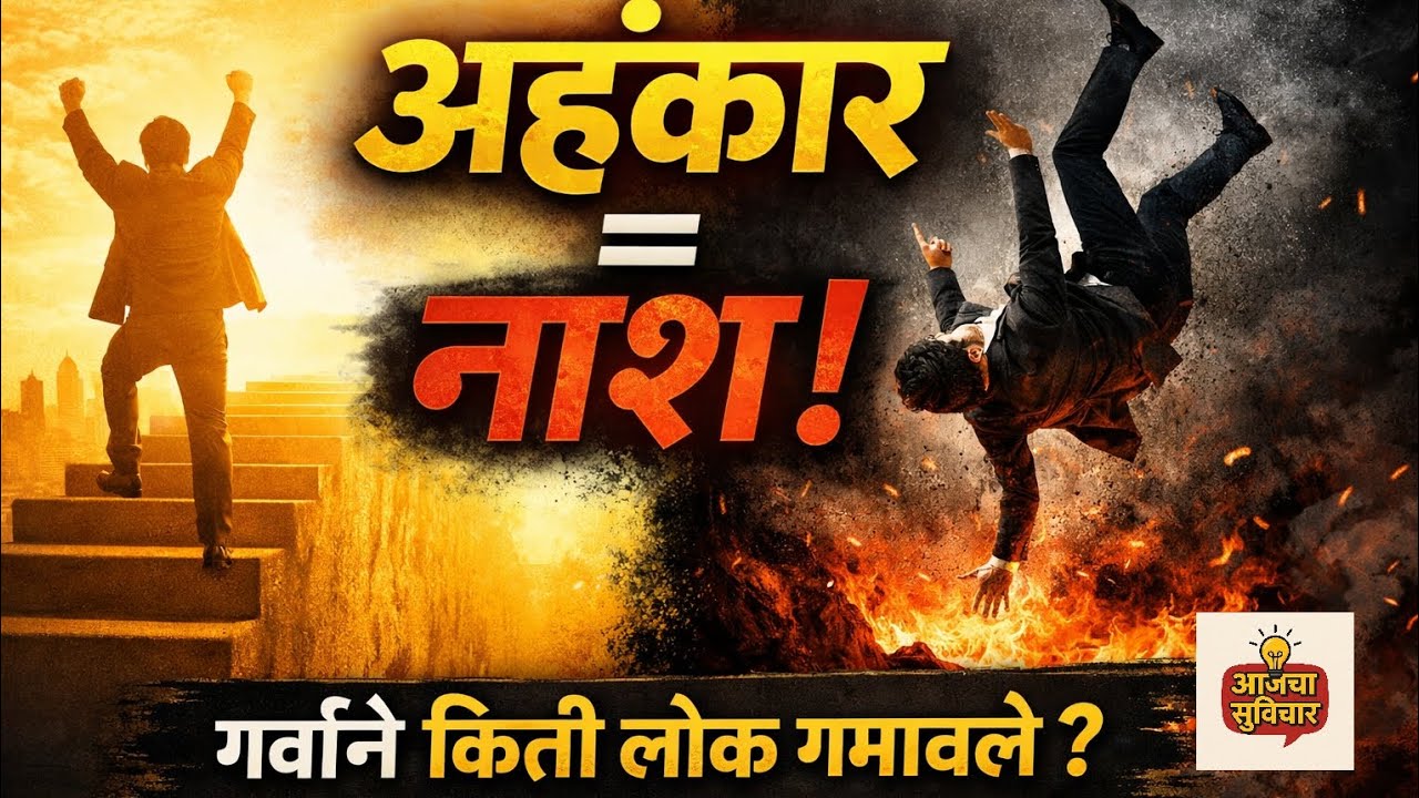 गर्व आणि अहंकार माणसाला कसा नष्ट करतो | आयुष्य बदलणारे सुविचार#आजचा सुविचार