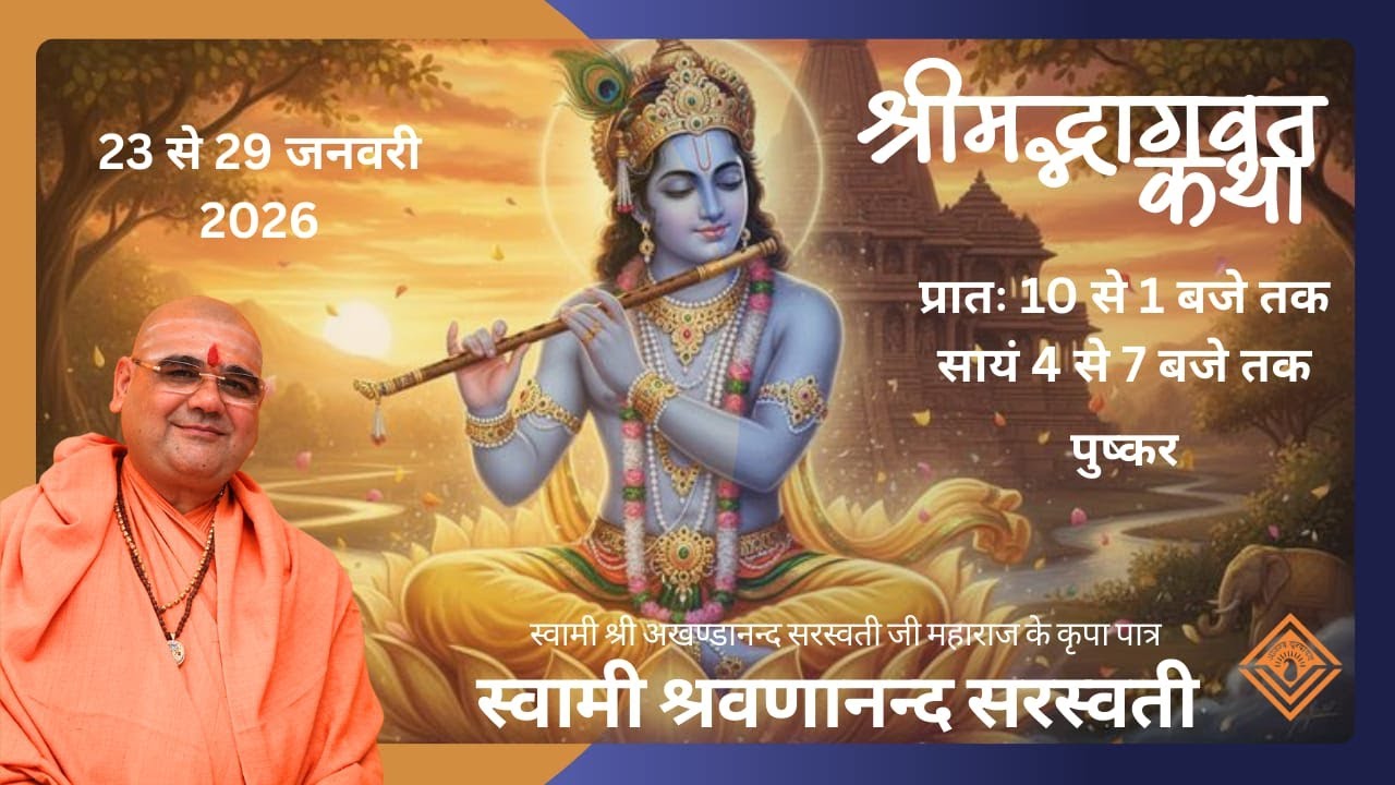 05- Shrimad Bhagawat Katha Pushkar l 23-29 Jan'26 | Swami Shravananand Saraswati | Anand Vrindavan |