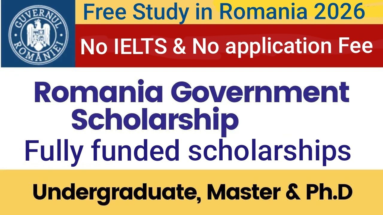 Free Study in Romania| Romina Govt scholarship | BS MS and PhD| No IELTS & No application Fee