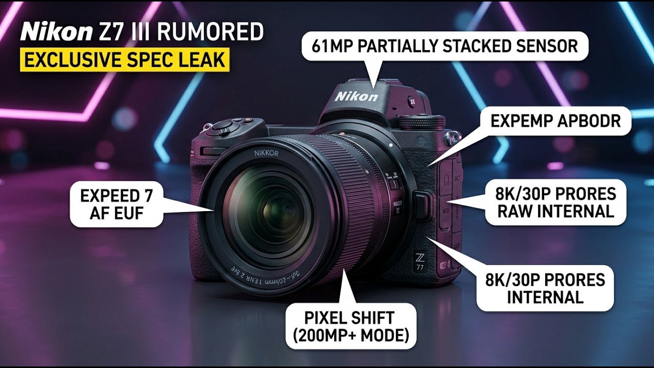 Nikon Z7 III is a 67MP Medium Format KILLER! (Official 2026 Leaks)
