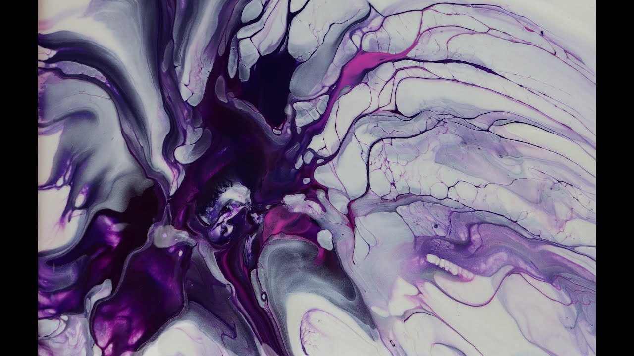 (190) Acrylic Pour Painting Dutch pour using my airbrush