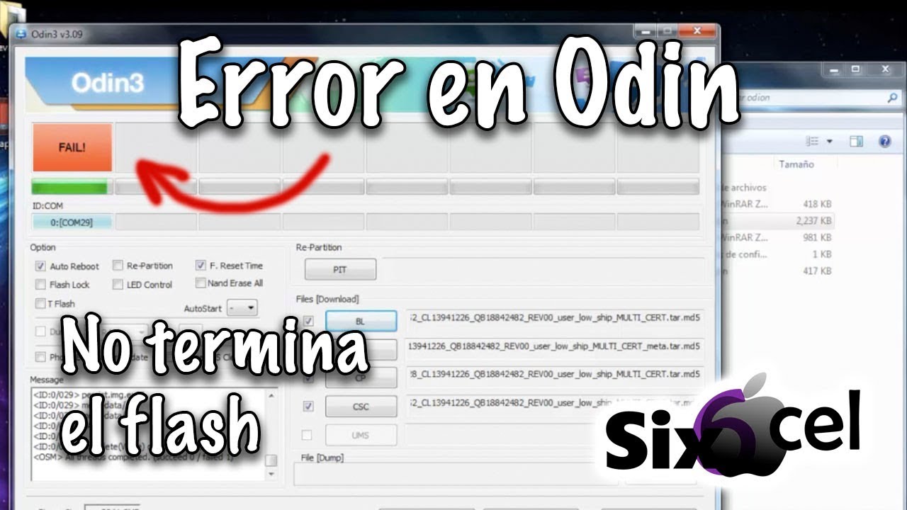 Fail en Odin *Error comun*