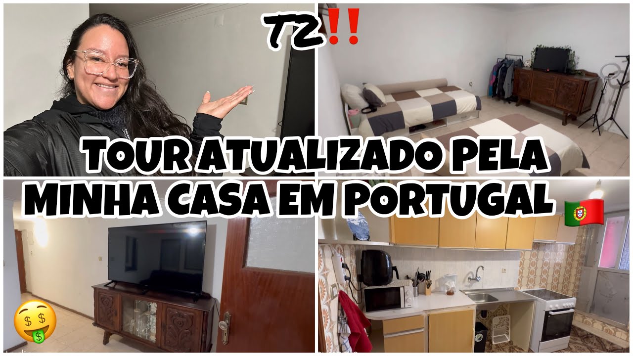 TOUR ATUALIZADO PELA MINHA CASA EM PORTUGAL‼️🇵🇹 (T2)