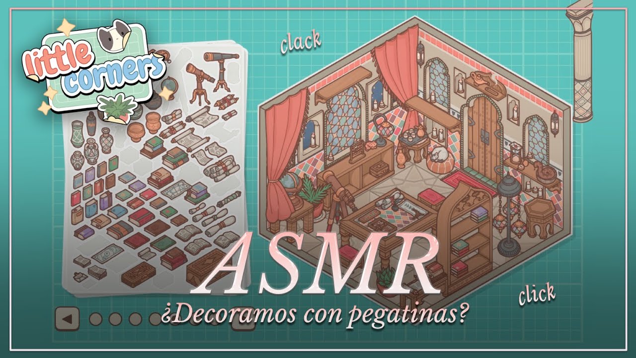 ASMR ✧ Este juego de decoración es adictivo 🖼️ Little Corners [mic scratching]