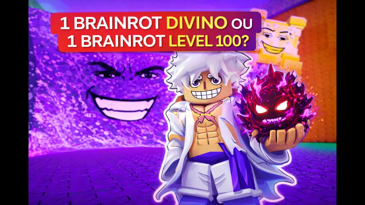 1 BRAINROT DIVINO OU 1 BRAINROT LEVEL 100 😱🌊