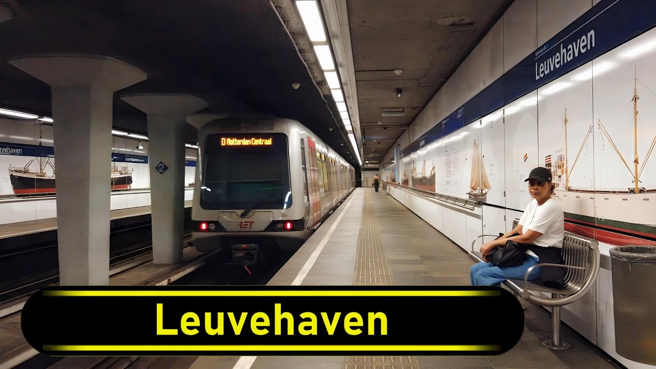 Metro Station Leuvehaven - Rotterdam 🇳🇱 - Walkthrough 🚶