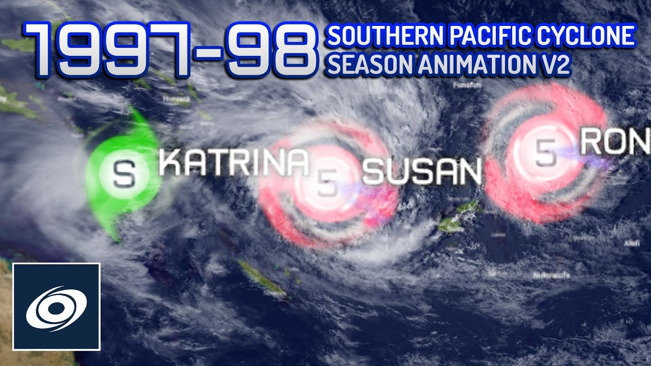1997-98 South Pacific Cyclone Season Animation V2