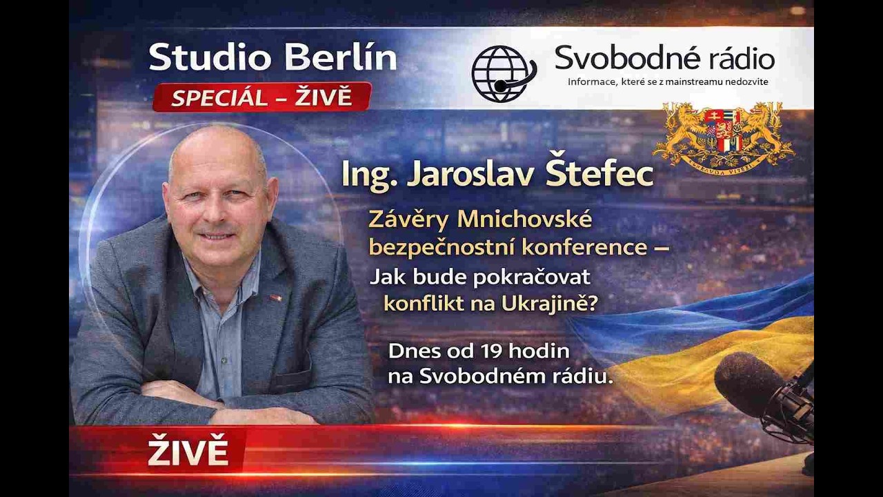 19:00 - Studio Berlín - SPECIÁL - ŽIVĚ - Ing. Jaroslav Štefec