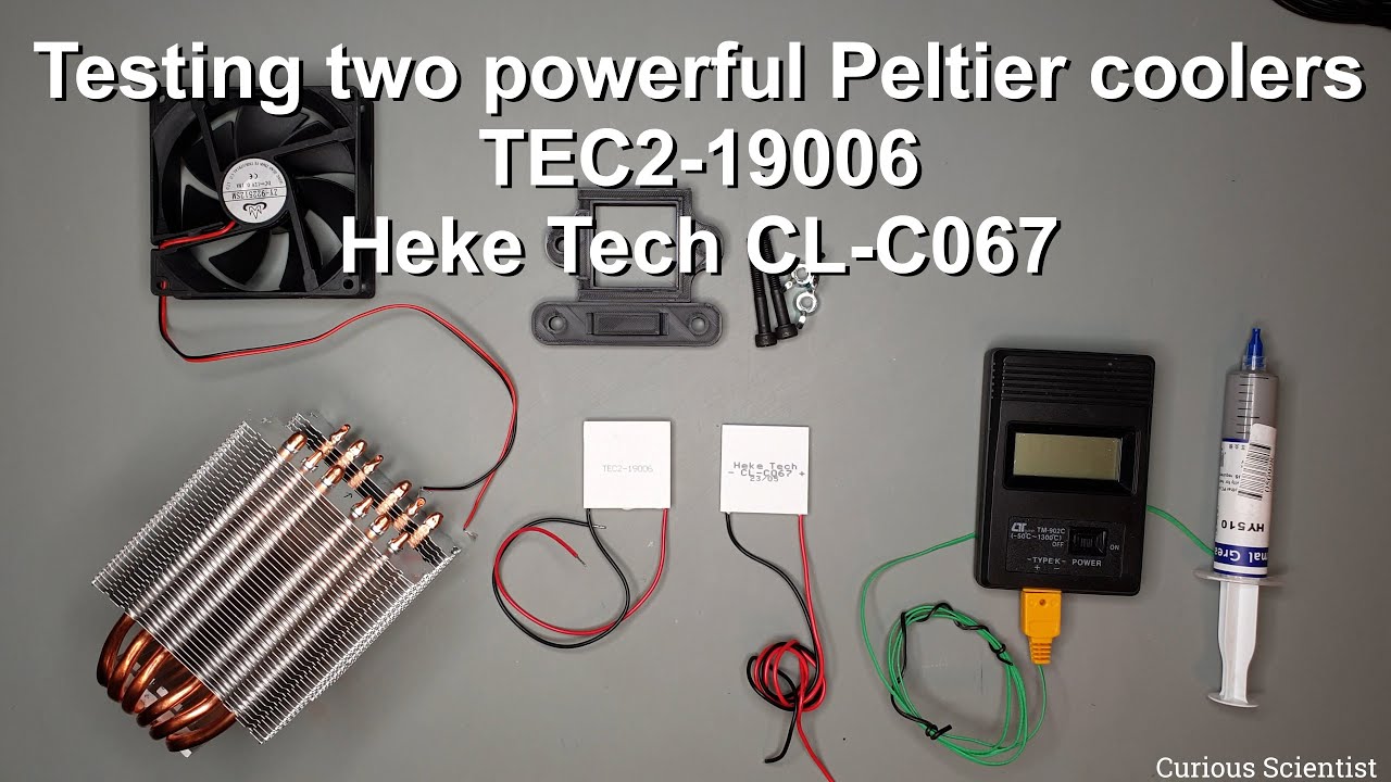 Testing two powerful Peltier coolers: TEC2-19006 and Heke Tech CL-C067