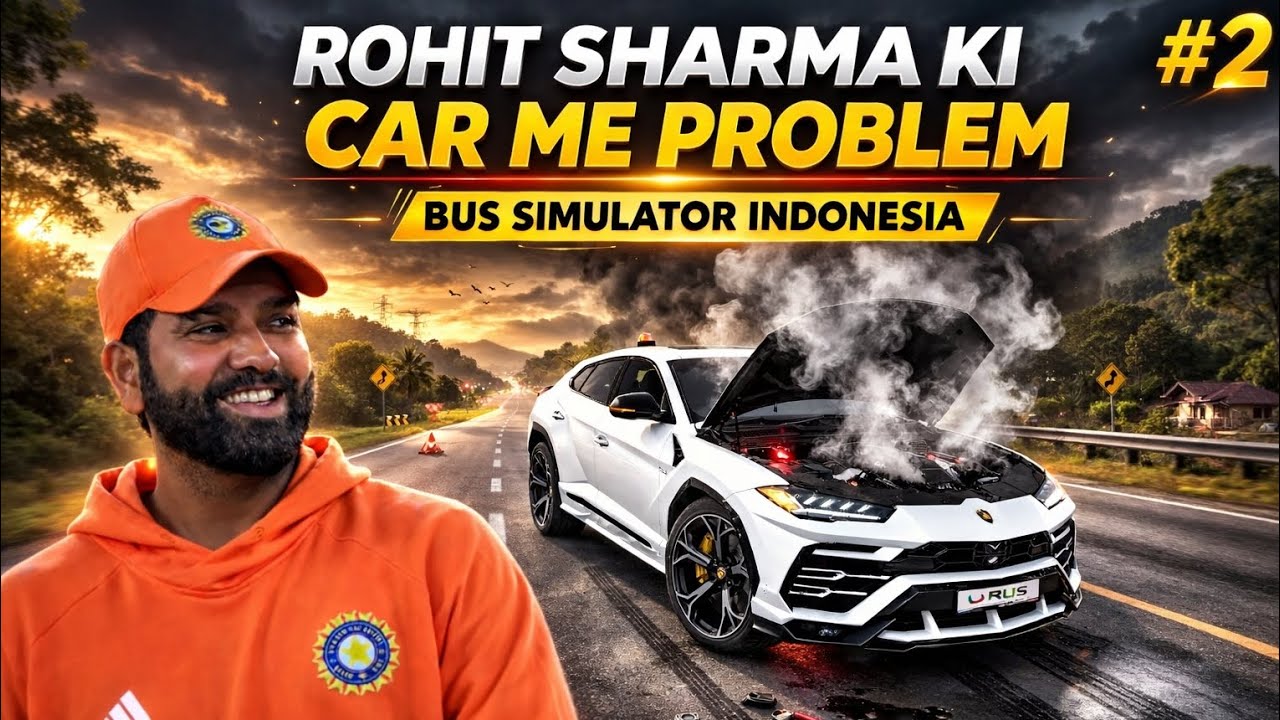 Road Pe Car Band 😨 Rohit Sharma Ki Car Me Problem | Bus Simulator Indonesia
