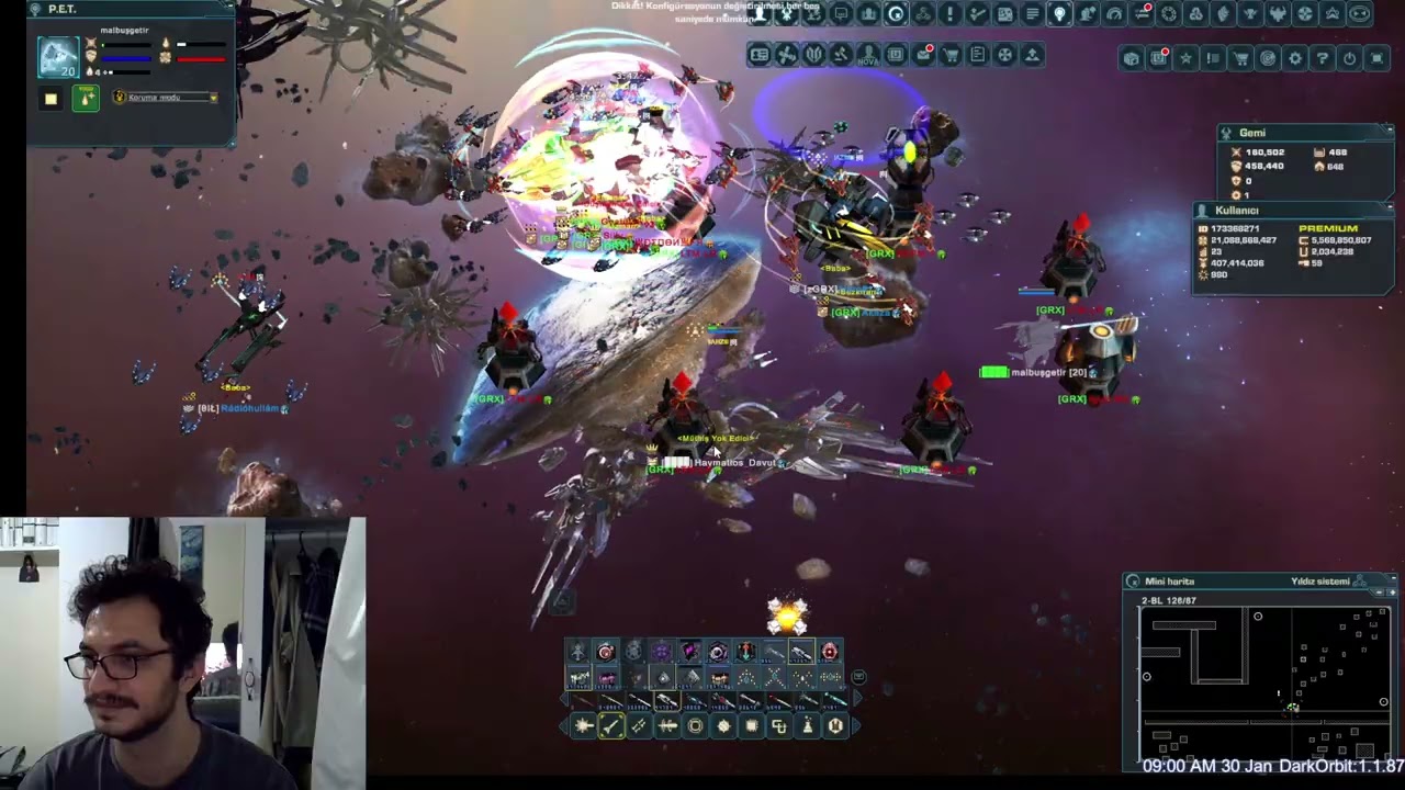 Düşman klanı sinekle avlamaca! Darkorbit Europa klan savaşları