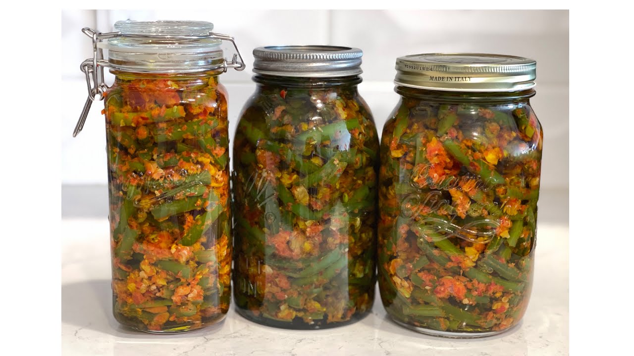 Makdous El Loubieh | Pickled/Oil Cured Green Beans